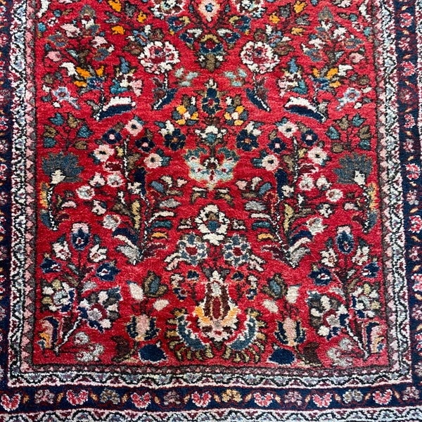 Vintage Rug, 2' 2 x 4' 3 Red