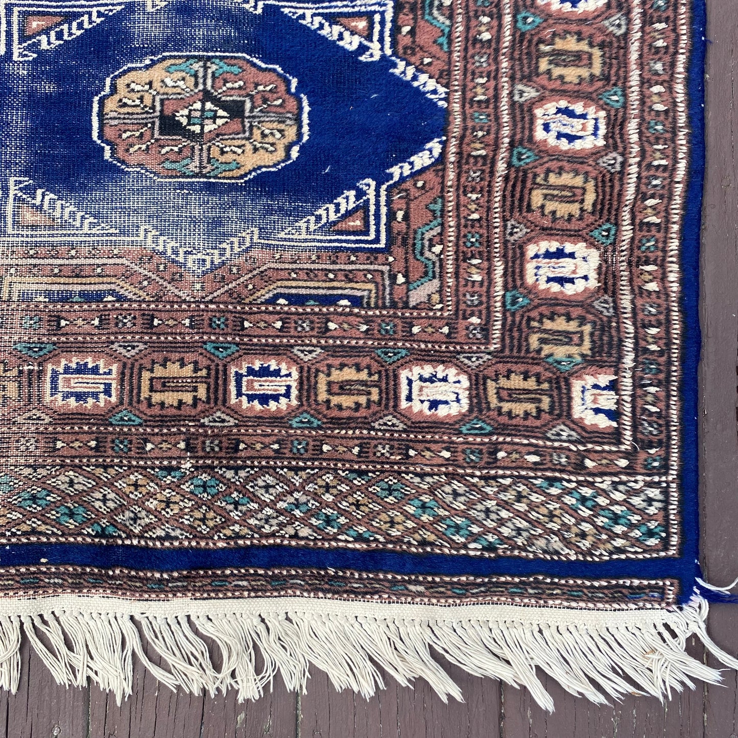 Vintage Rug, 2' 7 x 9' 11 Blue