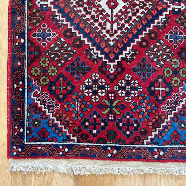 Vintage Rug, 1' 11 x 3' Red