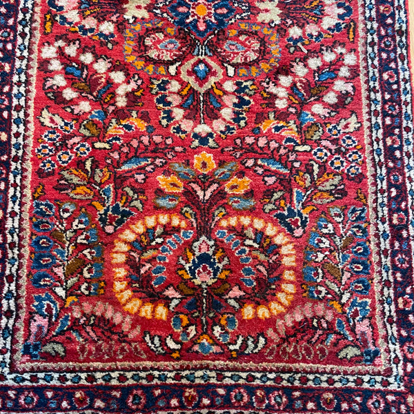 Vintage Rug, 2' 2 x 4' 1 Red