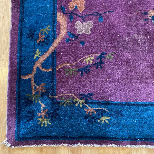 Vintage Rug, 3' 1 x 6' 8 Purple