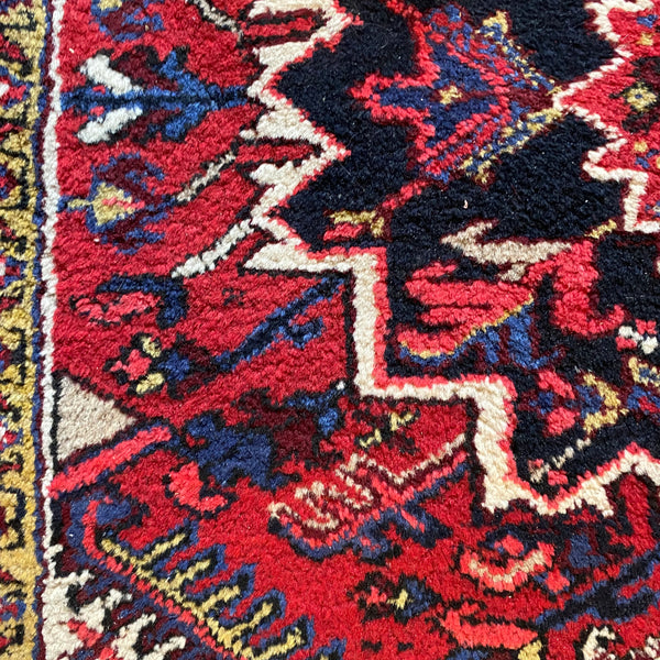 Vintage Rug, 3' 7 x 5' Red