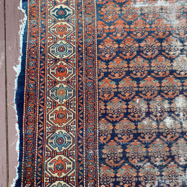 Vintage Rug, 4' 6 x 6' 4 Blue