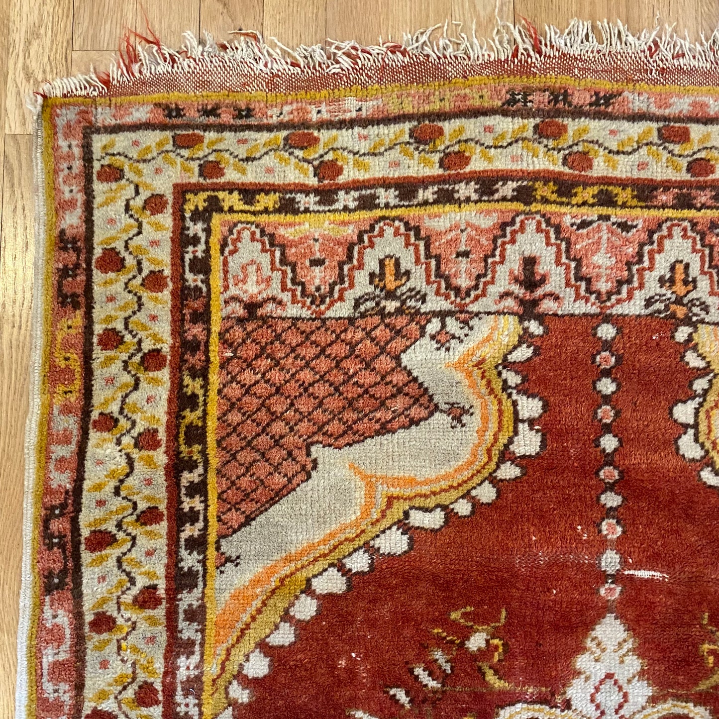 Turkish Rug, 3' 4 x 6' 4 Vintage Red