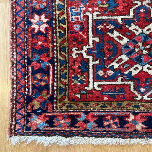 Vintage Rug, 3' x 4' 7 Red