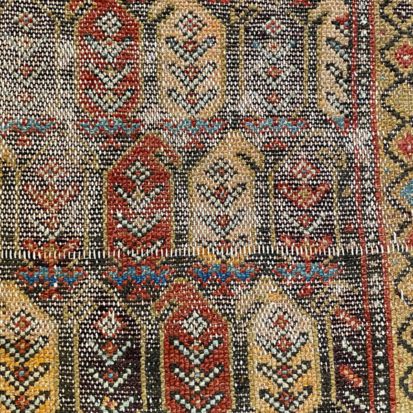 Vintage Rug, 3' 5 x 7' Brown
