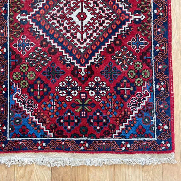 Vintage Rug, 1' 11 x 3' Red