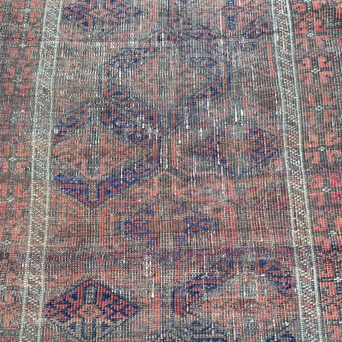 Antique Rug, 2' 7 x 4' 4 Brown