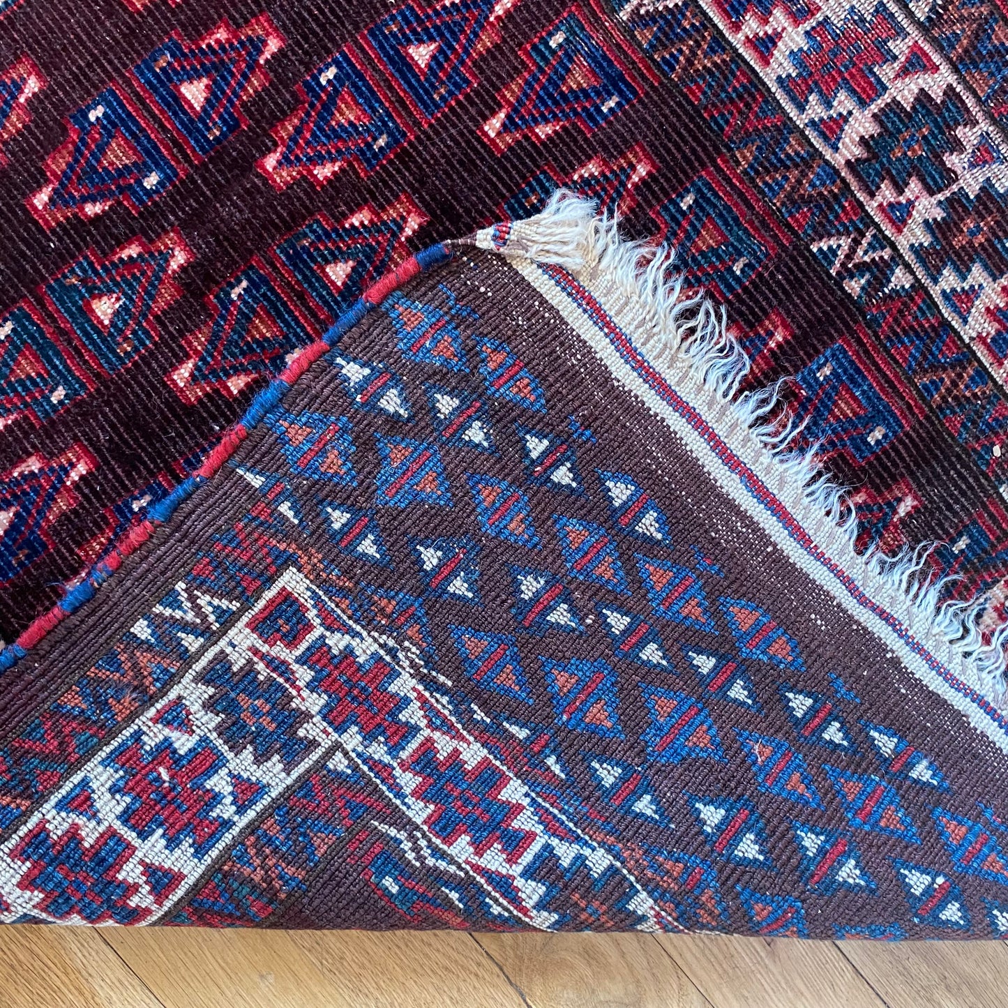 Turkmen Ensi, 3' 11 x 5' 4 Vintage Brown - Jessie's Oriental Rugs