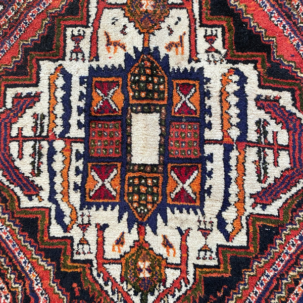 Vintage Rug, 3' 11 x 4' 10 Blue