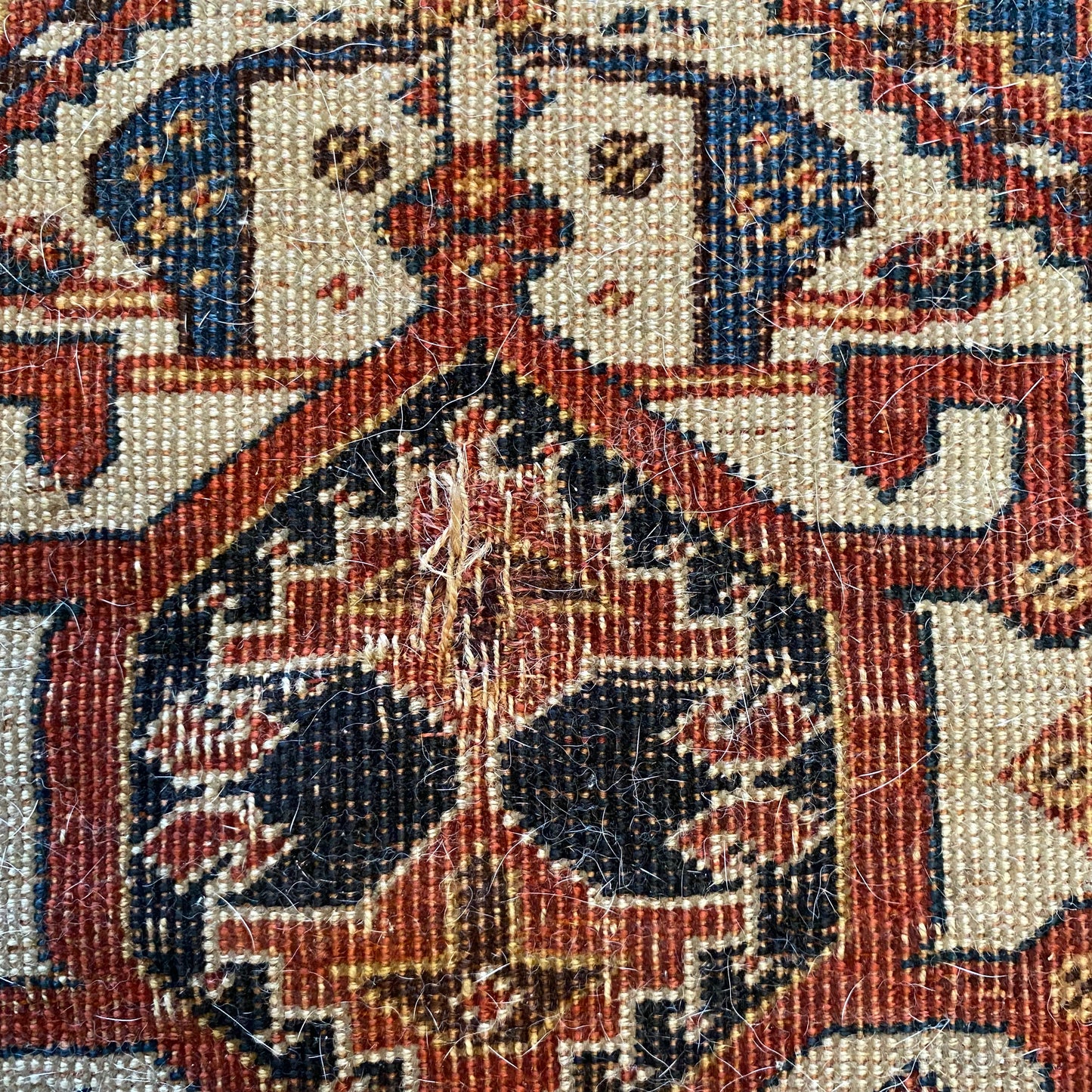 Vintage Rug, 2' 7 x 4' 2 Red Brown
