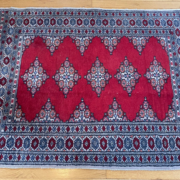 Vintage Rug, 3' 3 x 5' 3 Red