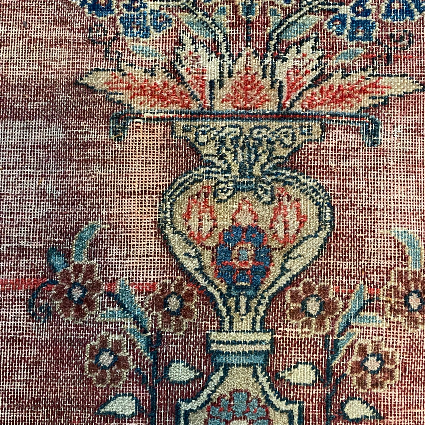 Vintage Rug, 4' 1 x 6' 1 Red