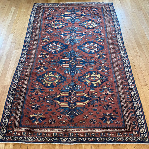 Antique Rug, 4' 4 x 7' 3 Brown