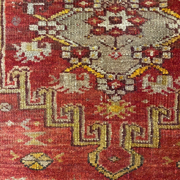 Antique Rug, 2' 10 x 3' 7 Red