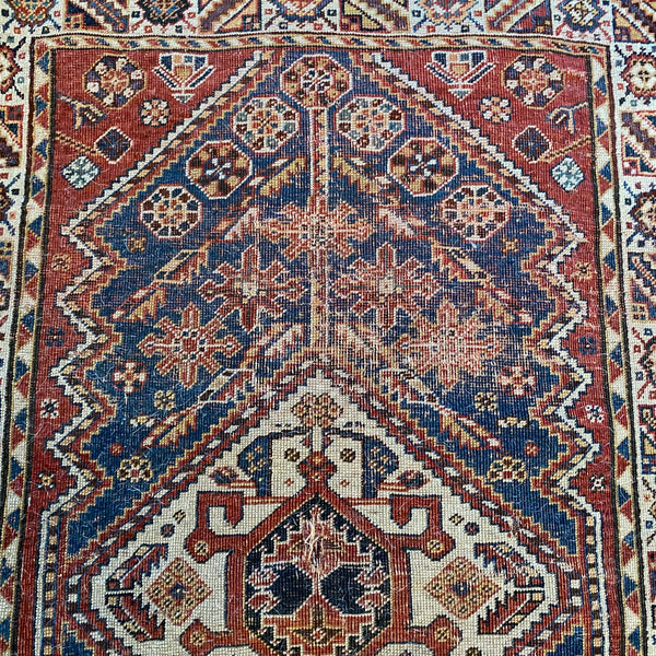 Vintage Rug, 2' 7 x 4' 2 Red Brown