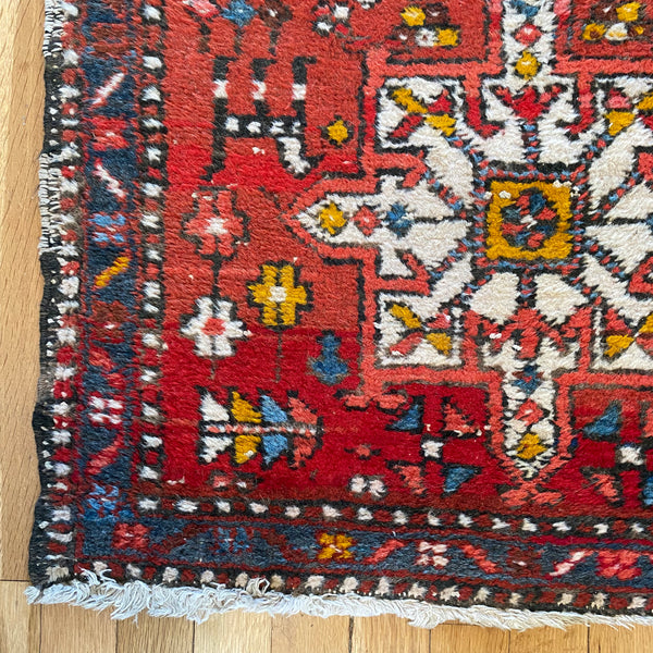 Vintage Rug, 2' 4 x 4' 1 Red