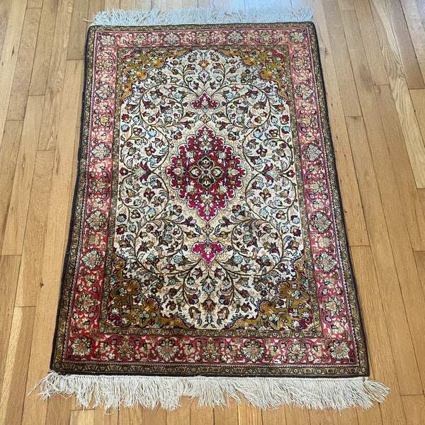 Vintage Rug, 2' 8 x 4' 6 Silk