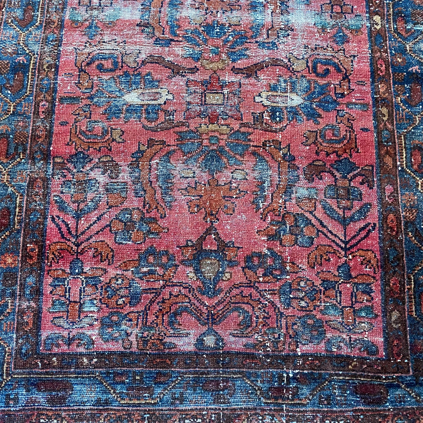 Vintage Rug, 3' 8 x 6' 4 Rose