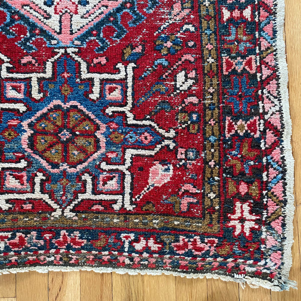 Vintage Rug, 2' 10 x 4' 2 Red