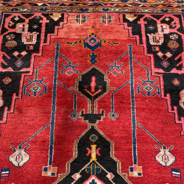 Vintage Rug, 5' x 8' 3 Red