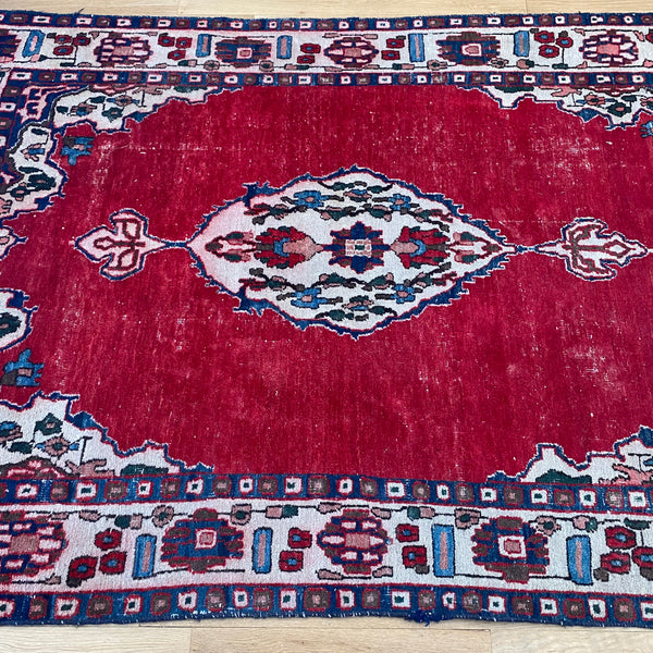 Vintage Rug, 4' 10 x 6' 11 Red