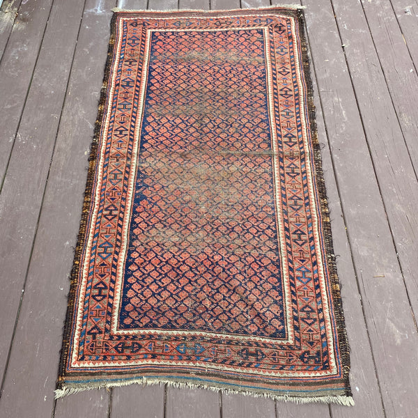 Vintage Rug, 2' 9 x 5' 5 Blue
