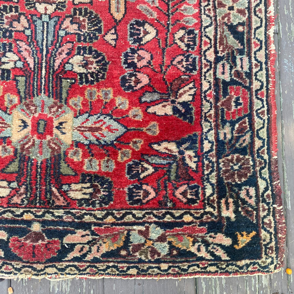 Vintage Rug, 2' 6 x 4' 11 Red