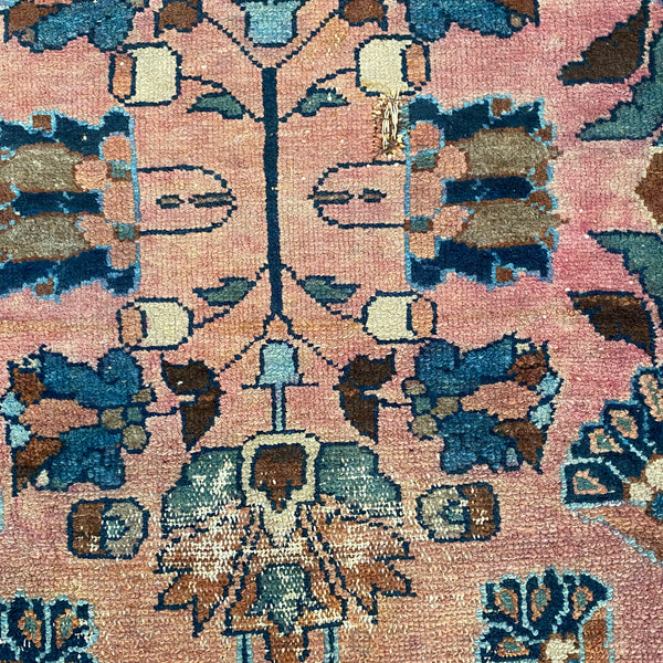 Antique Rug, 2' 7 x 4' 7 Pink