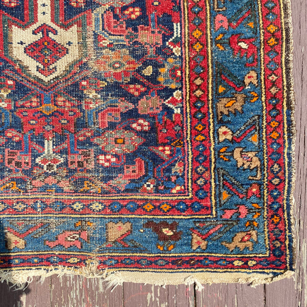 Vintage Rug, 3' 5 x 6' 11 Blue