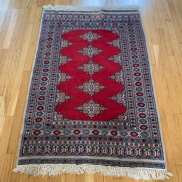 Vintage Rug, 3' 3 x 5' 3 Red