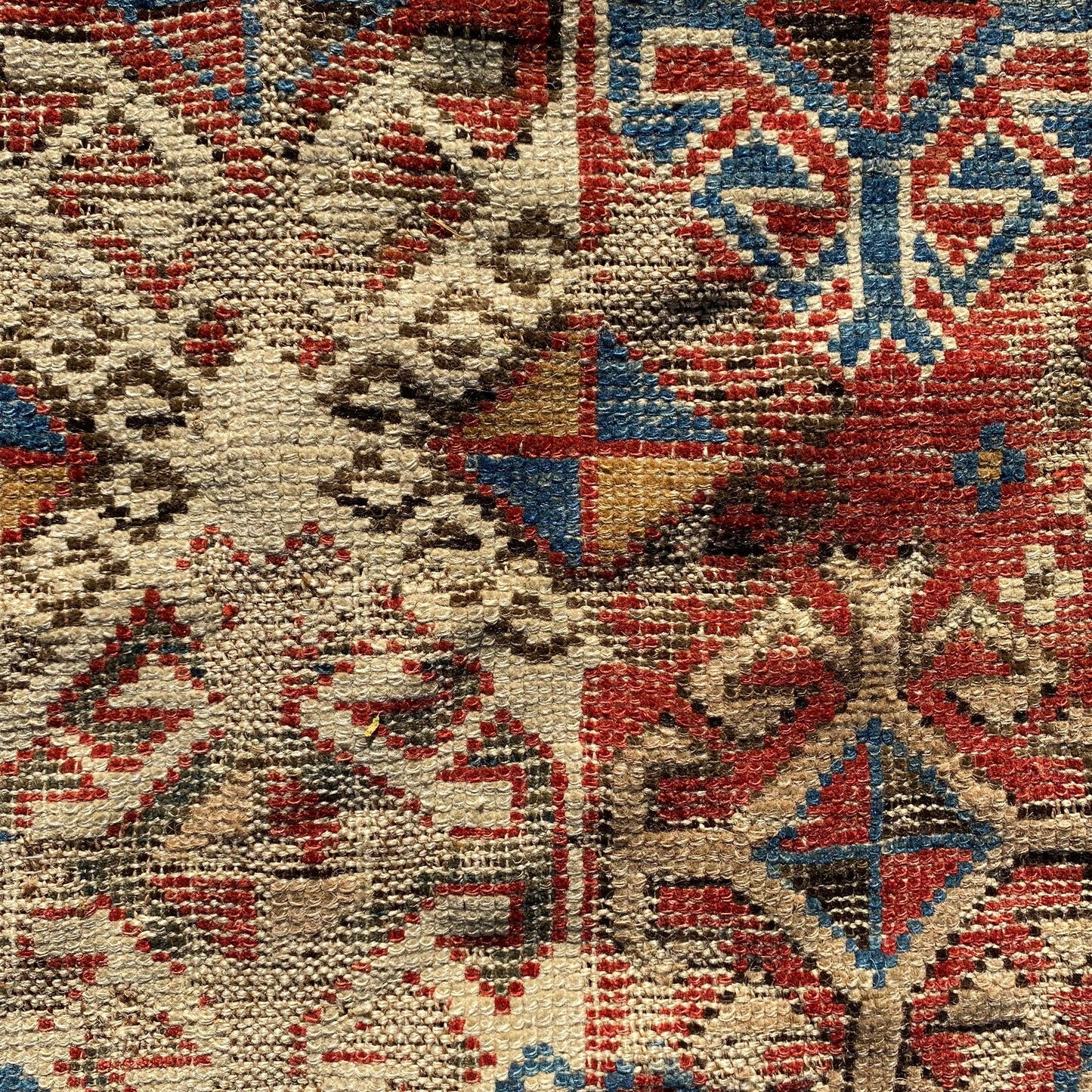 Antique Rug, 3' 5 x 6' 7 Red Brown