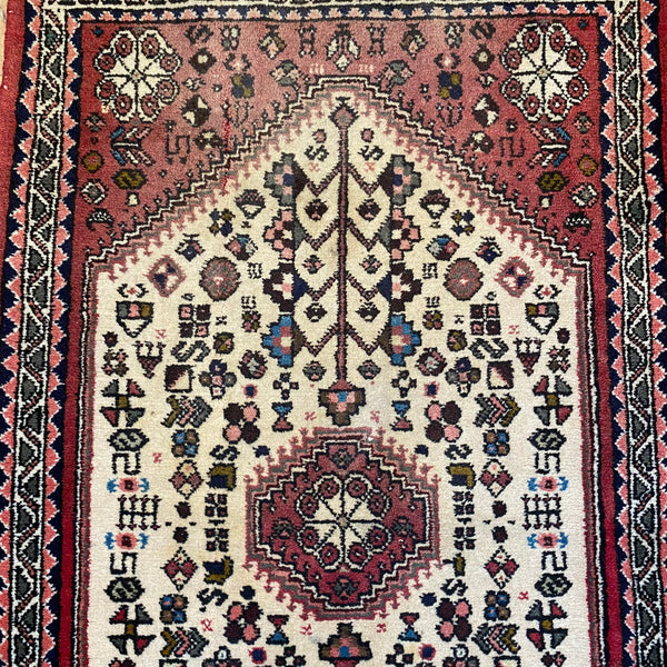 Vintage Rug, 2' 2 x 3' 6 Red