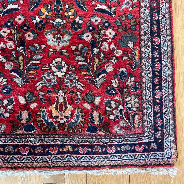 Vintage Rug, 2' 2 x 4' 3 Red