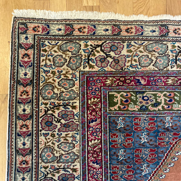 Vintage Rug, 3' 11 x 5' 9 Orange Brown