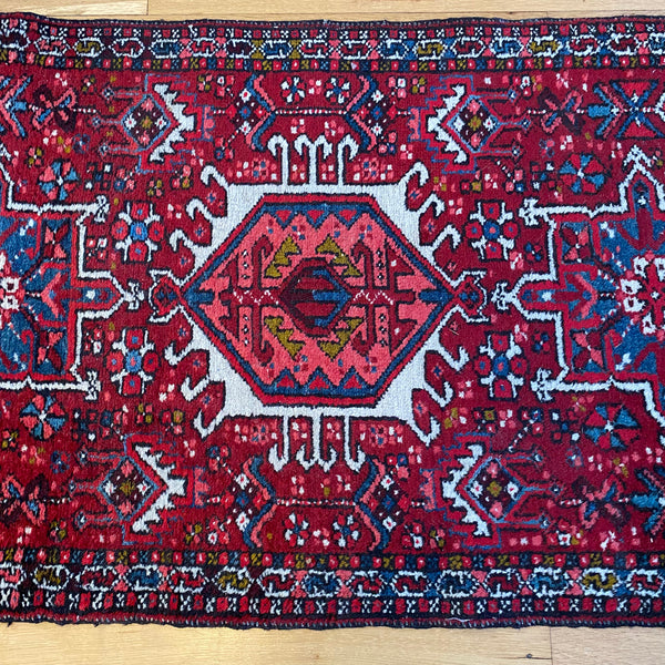 Vintage Rug, 2' 4 x 3' 11 Red