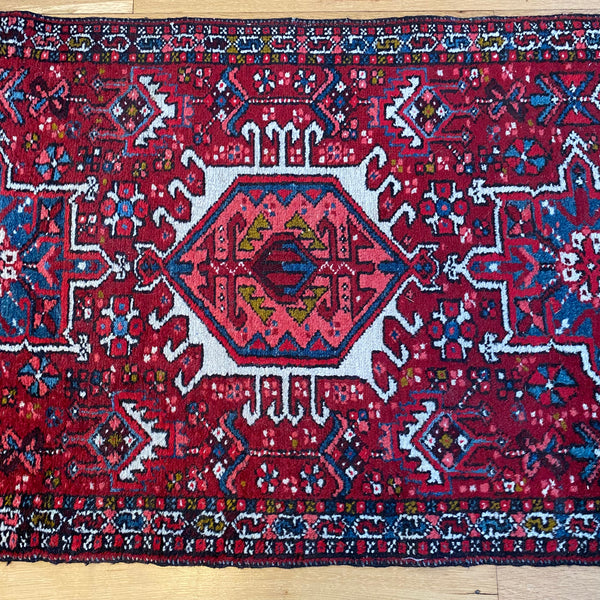 Vintage Rug, 2' 4 x 3' 11 Red