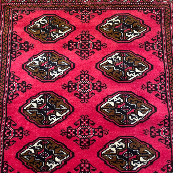 Vintage Rug, 3' 4 x 4' 11 Red