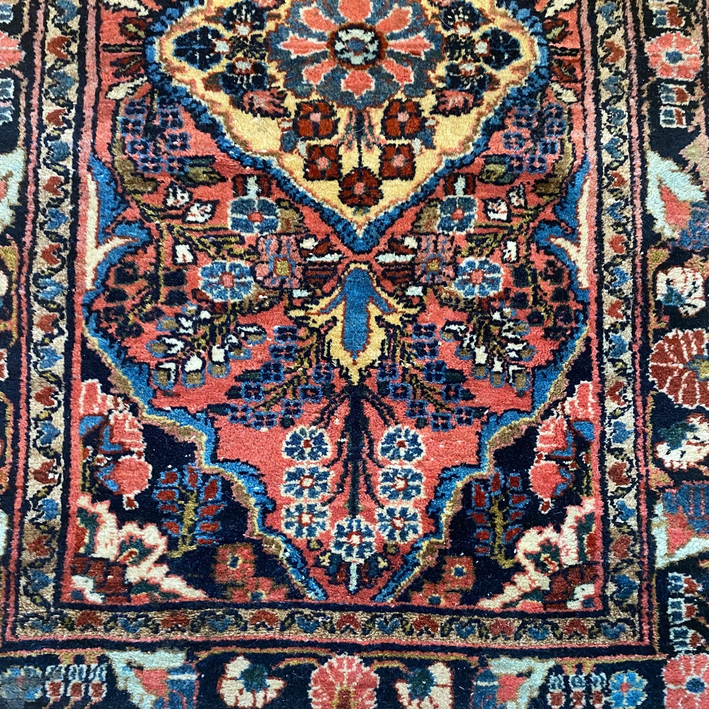 Vintage Rug, 2' 7 x 4' Pink