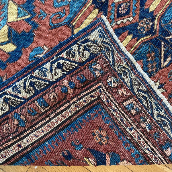 Antique Rug, 4' 4 x 7' 3 Brown