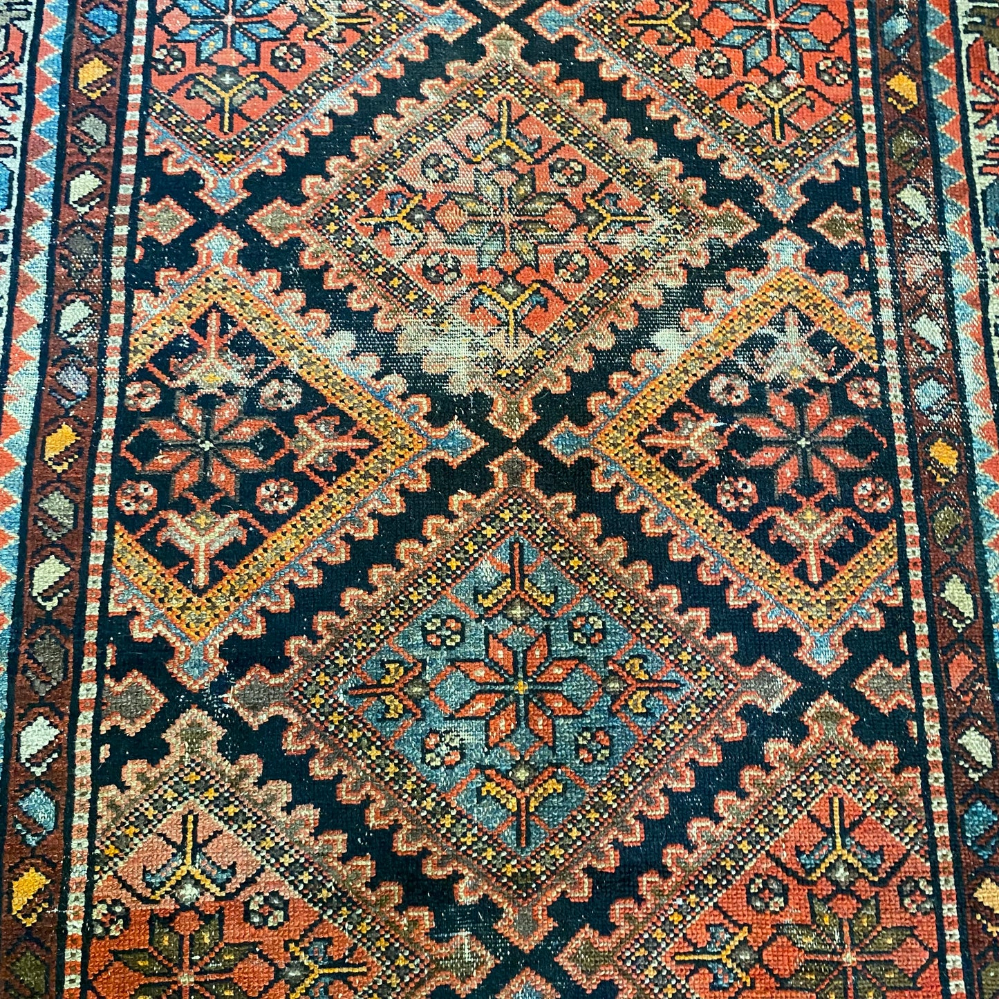 Antique Rug, 4' 1 x 6' 5 Blue