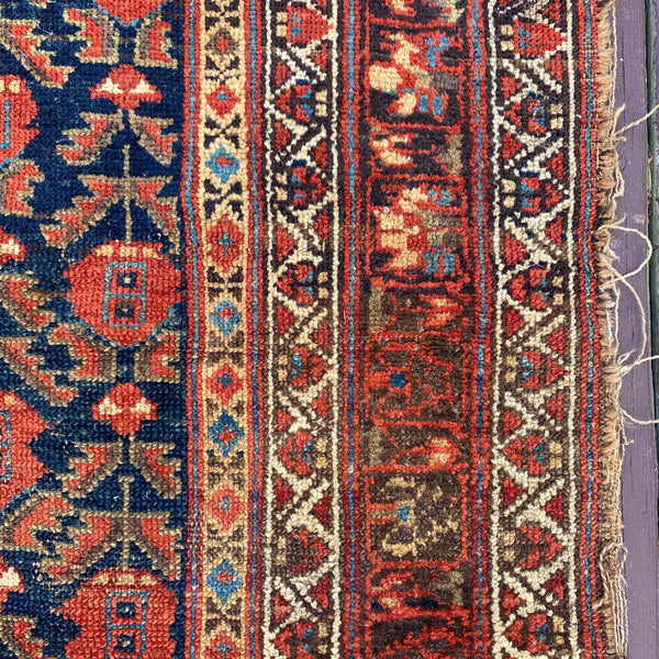 Vintage Rug, 3' 10 x 8' Blue