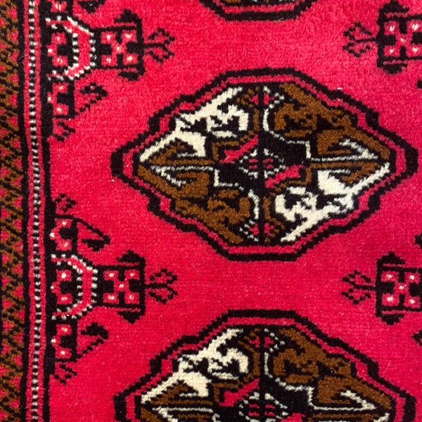 Vintage Rug, 3' 4 x 4' 11 Red