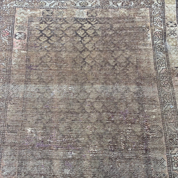 Antique Rug, 3' 3 x 6' 3 Brown