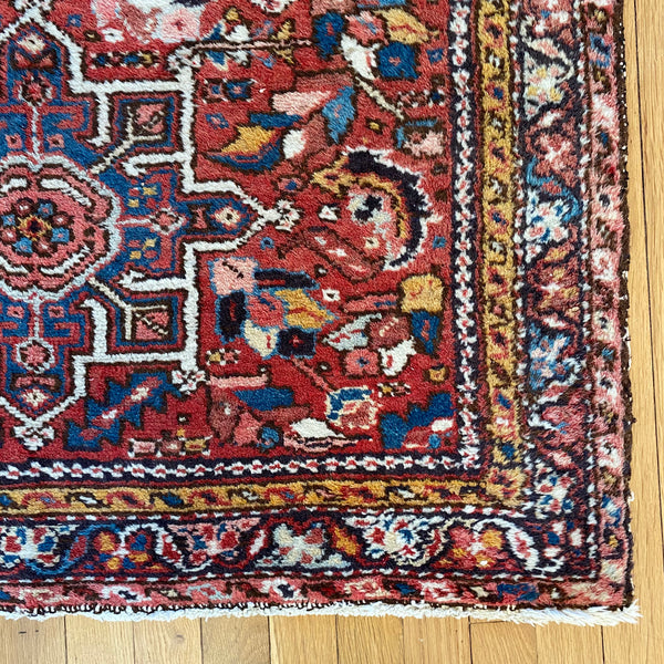 Vintage Rug, 3' 6 x 4' 9 Red