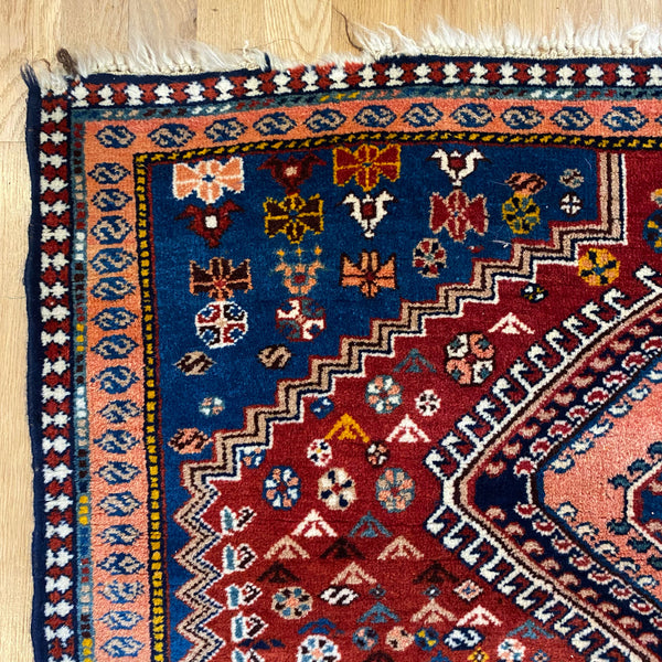 Vintage Rug, 3' 7 x 5' Blue