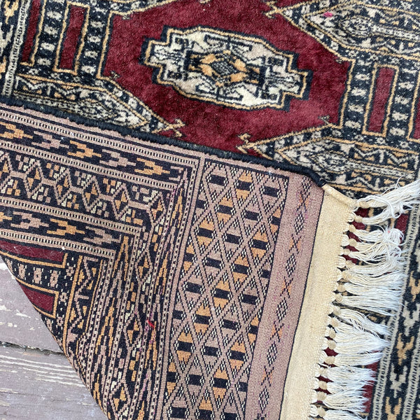 Vintage Rug, 2' 1 x 6' 6 Red