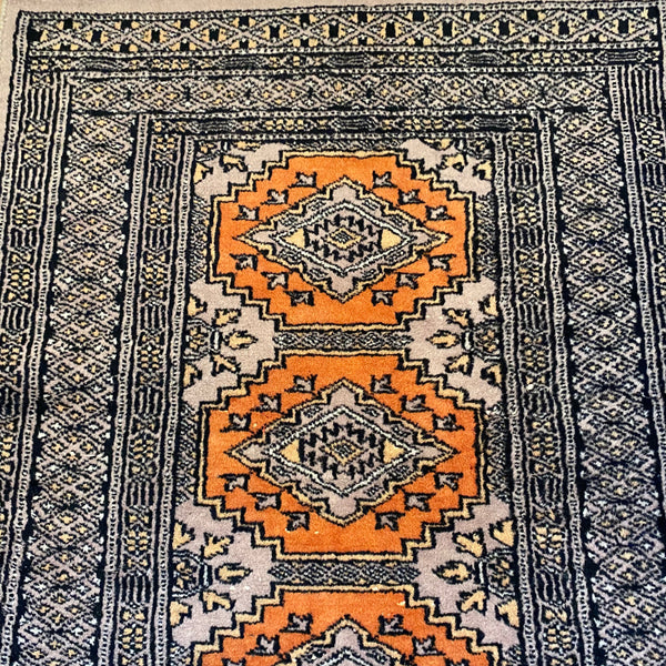 Vintage Rug, 2' 2 x 5' 10 Orange