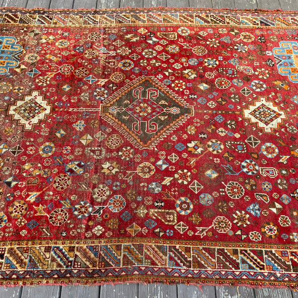 Vintage Rug, 5' 1 x 7' 8 Red