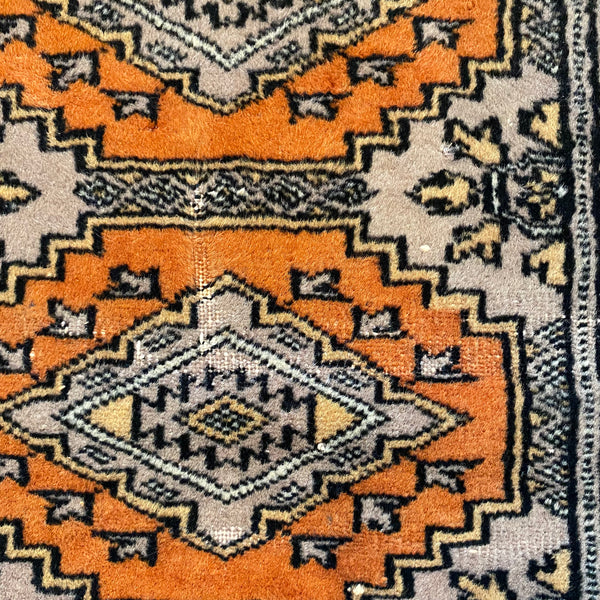 Vintage Rug, 2' 2 x 5' 10 Orange